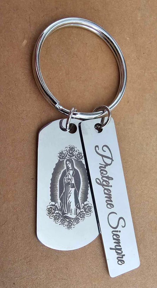 Protejeme Siempre Keychain